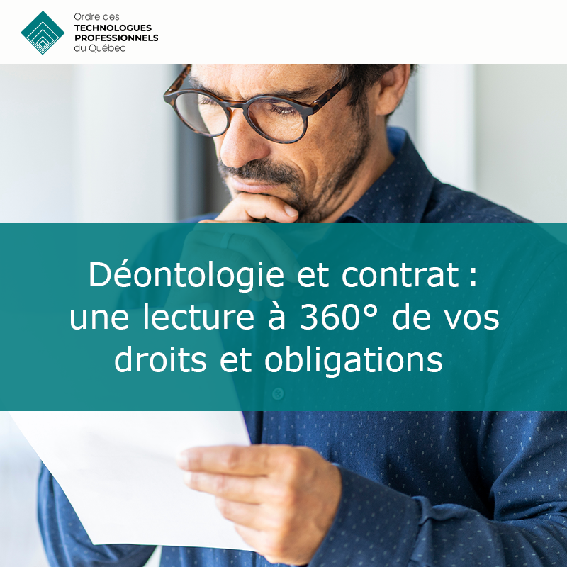 Déontologie et contrat: une lecture à 360° de vos droits et obligations